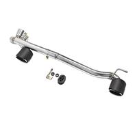 Auto Auspuff Endrohr Für E90 E92 318i 320i 325i MP MT Body Kit In 2006-2016 304 Edelstahl Carbon Fiber Double Out Auto Auspuff Tip Muffler Auspuffblende(Carbon Fiber)