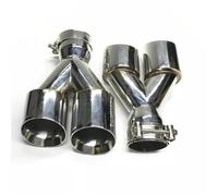 Auto Auspuffblende 1 Paar L+R Edelstahl Universal Doppelrohr-Auspuffanlage Schalldämpfer Auto Auspuffendrohre Für Jedes Endrohrabdeckung(76 IN 101 OUT)