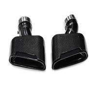 Auto Auspuffrohr Schalldämpfer Für BMW G30 G31 530i 528i Auspuffrohr 1 Paar Auto Auspuffspitze Schalldämpferspitze Endrohr Abgasanlage Düse Tuning-Auspuff(Schwarz)