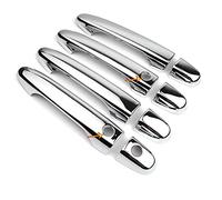 Auto Außentürgriff Verkleidung Für Civic 2012-2016 Autotürgriff-Abdeckungen Glänzendes Schwarzes Chrom Zierleisten Styling-Zubehör(Silver 2 buttons)