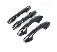 Auto Außentürgriff Verkleidung Für Kia Rio 4 X-Linie 2017-2020 ABS Chrom-Carbon-Faser-Türgriffabdeckung Zierleisten Autodekoration Styling-Zubehör(Carbon Fiber handle)