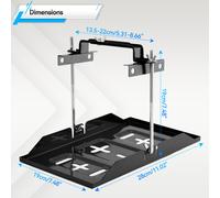 Auto Batteriehalterung Batteriekasten Batteriebox Batteriehalter - Universal KFZ