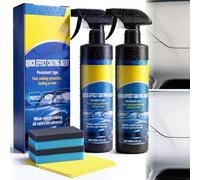 Auto-Beschichtungsspray Keramik - Nano Car Spray mit Abperleffekt & Spiegelblank-Glanz, Autos Kratzer Entferner für Lack, Glas & Kunststoff, 120 ml Keramik-Beschichtungsspray (PACK 2)