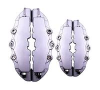 Auto Bremssattel Abdeckung 2Pcs 3D Stil Auto Universal Disc Bremssattel Abdeckungen vorne hinten Kits Auto Rad Ersatz für 16~17 Zoll,Silber