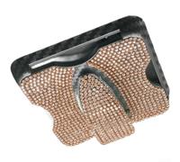 Auto Brillenetui Sonnenblende Halter 360° Drehbar(Sparkling Diamond)