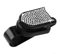 Auto Brillenhalter Sonnenblende für Damen Auto Brillenhalter(White) | Fester Halt, rutschfest auf holprigen Straßen, sicher für Brille und Karten, einfache Bedienung