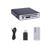 Auto CD Player Externer USB AUX für FM Radio Schwarz Auto CD Player | Spielt CDs, USB-Ladekabel, AUX-Eingang, für FM-Transmitter, kompaktes 16 x 15,5 x 3,8 cm Design
