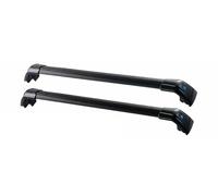 Auto Dachreling 2Pcs Cross Bar Ajustable Dachreling Rack Abschließbare Fracht Bars Schwarz Für Mitsubishi Für Eclipse Für Cross 2018-2025 Gepäckträger(Schwarz)
