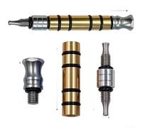 Auto Dellen Reparaturset mit Stahl Auto Karosserie Panel Abzieher Werkzeug und mehreren austauschbaren Spitzen für lackfreie Dellen Entfernung (B)
