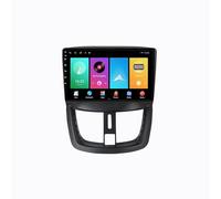 Auto Doppel Din Auto-Navigation für Peugeot 207 CC 207CC 2006-2015 mit Bluetooth Fm Radio, Mirror Link, USB, Aux, Bluetooth Unterstützt Tpms Lenkradsteuerung, 4 Kern 4G+64G