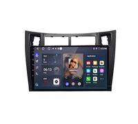 Auto Doppel Din Auto-Navigation für Toyota Yaris Vizi 2005-2012 mit Bluetooth Fm Radio, Mirror Link, USB, Aux, Bluetooth Unterstützt Tpms Lenkradsteuerung, 4 Kern 4G+64G