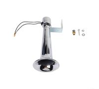 Auto Druckluft Hupe 120dB LKW Signalhorn 450Hz für 12V-24V | Systeme, Rostfreies Eisen & Kunststoff für horn mit Halterung für Auto und LKW, Lauter Pfeifton(Silver)