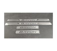 Auto Einstiegsleisten Schutz für Hyundai Bayon 2021 2022 2023 2024 2025, TüRschweller Schutz Leisten Schwellerleisten Interieur Ladekantenschutz Edelstahl Material, 4 Stück