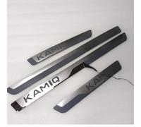 SANQIUTOU Auto Einstiegsleisten Schutz für Skoda KAMIQ 2018-2020 2021, TüRschweller Schutz Leisten Schwellerleisten Interieur Ladekantenschutz Edelstahl Material, 4 Stück