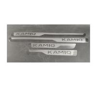 Auto Einstiegsleisten Schutz für Skoda Kamiq 2018-2022 2023 2024 2025, TüRschweller Schutz Leisten Schwellerleisten Interieur Ladekantenschutz Edelstahl Material, 4 Stück