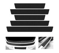 Auto Einstiegsleisten Schutz für Skoda Kamiq/Scala/Fabia 4 2024 2025, Kratzschutz Türschweller 5 Stück Kohlefaser Auto Türeinstiegsschutz Autotür Zierleisten