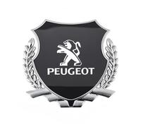 Auto Emblem Aufkleber Kompatibel mit Peugeot 308 2021-2025, 3D Logo Metall Tuning Aufkleber für Fahrzeugkarosserien Kotflügel, Heckklappe, Stoßstange, Namensschild,A