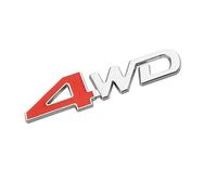 Auto Emblem für Dacia Duster 2010-2017, Emblem Buchstaben Schriftzug Abzeichen mit Logo Metall Badge Aufkleber für Auto Vorne Hinten Styling Tuning Sticker Zubehör,Silver-4WD-2