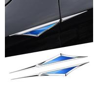 Auto Emblem für Opel GrandlandX Grandland Auto Seitenflügel Heckklappe Logo Abzeichen 3D Aufkleber Karosserie Kofferraum Dekoration für Auto Fenster Tür,Blue