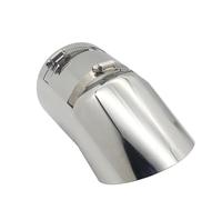 Auto Endrohre Auto-Schalldämpfer Auspuffendrohr Universal Edelstahl Großer Durchmesser 96 Mm Auto-Schalldämpfer Auto Auspuff Endrohr(Silber)