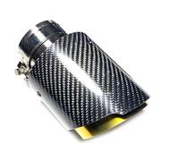 Auto Endrohre Carbon Schalldämpfer Spitze Auspuff Universal Edelstahl Gold Auspuff Schalldämpfer Rohr Endrohre & Endrohrteile(IN 63MM-Out 76MM)