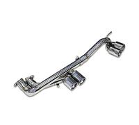 Auto-Endrohre Für E90 E92 E93 320i 325i Geändert M3 M4 Stoßstange Auspuff Spitze Schalldämpfer Abgasanlage Quad Auto Auspuffrohr Auspuffblenden (Farbe : Silver A)