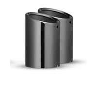 Auto-Endrohre Für VW Für Tiguan 2017 2018 2019 Für MK2 Edelstahl Auto Auspuff Endrohrblende Zubehör Styling Auspuffblende(Schwarz)