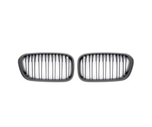 Auto Front Bumper Grill Grille Grills Für BMW 1 Series F20 F21 2015-2019 Nierengrill,Black