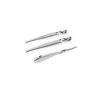 Auto Front Heckscheibe Regen Wischerblatt Dekoration Abdeckung Für Jeep Für Wrangler JL 2018 2019 2020 2021 2022 2023 2024 Zubehör Auto Tuning Innenraum(A set chrome)