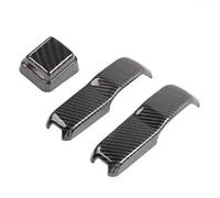 Auto Front Hood Heckscheibe Wischer Düse Dekoration Abdeckung Für Jeep Für Wrangler JL 2018 2019 2020 2021 2022 2023 2024 Up Auto Tuning Innenraum(Black Carbon Fiber)