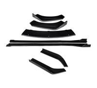 Auto Front Stoßstange Splitter Lip Body Kit Für Kia Für Optima K5 2011-2015 Spoiler Seite Röcke Extensions Hinten Wrap Winkel Seitenschweller(Schwarz glänzend)