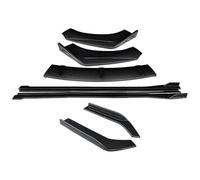 Auto Front Stoßstange Splitter Lip Body Kit Für Kia Für Optima K5 2011-2015 Spoiler Seite Röcke Extensions Hinten Wrap Winkel Trittbretter(Kohlenstoff-Look)