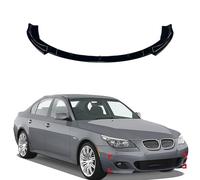 Auto Frontlippe Frontspoiler für BMW 5 Series E60 E61 2004 2005 2006 2007,Frontstoßstangen Lippenkörper Autoteile Autoantikollisionsschutz,Spoiler Kinn,Gloss Black