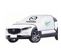 Auto Frontscheibenabdeckung für Mazda CX-30, Winter Windschutzscheibenabdeckung Halbgarage für Auto für Die Gegen Schnee EIS Frost Staub Sonne Zubehör,B