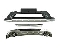 Auto Frontspoiler Vorne Hinten Stoßstange Abdeckung Platte Fir Für Kia Für Sportage Kx5 2015 2016 2017 2018 Suv Zubehör Frontlippe(BLACK SILVER 1set)