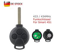 Auto Funk Fernbedienung Schlüssel 433MHz ID46 Für Smart 451 ForTwo Coupe Cabrio