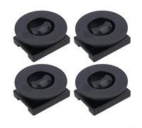 Auto Fußmatten Clips 4 Stück Universal - Rutschfest Befestigungsklemmen für Autoteppich ohne Bohren, PVC Fußmattenhalter für PKW SUV LKW, Gummimatten Textilmatten Befestigung Schwarz