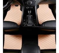 Auto FußMatten für Audi A8 Sedan D3 5seats LWB 2002-2005 2006 2007 2008 2009 (LHD), wasserdichte und Verschleißfeste Anti Kratz PU Leder Auto FußMatten, Innere Zubehör,All Beige