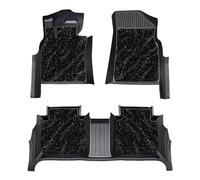 Auto FußMatten für Skoda Kamiq GT 2018-2022,TPE Vollständige Abdeckung Allwetter Fussmatten Schutz für Einstiegsleisten Autoteppich Interne Autozubehör, B- (Black) Starlight Carpet + TPE