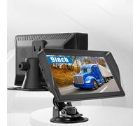 Auto GPS Navigation, 9 Zoll Tragbares Navi mit großem Bildschirm Rückfahrkamera, kapazitiver Touchscreen für Auto LKW mit Karten