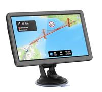 Auto-GPS-Navigation für LKW & Wohnmobil & Auto, 22,9 cm Trucker GPS für Semi Truck 2024, Abbiege-Richtungen, Karte 2024 und kostenlose Update-Karte