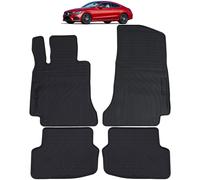 Auto Gummi Fußmatten Schwarz Premium Set für Mercedes C Coupe C205 2015-2018
