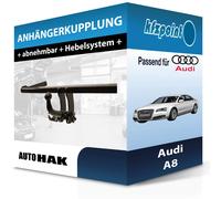 AUTO-HAK Anhängerkupplung abnehmbar Kugelstange von hinten gesteckt - AUDI A8