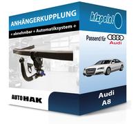 Auto Hak Anhängerkupplung Typ 4E vertikal abnehmbar für Audi A8 10.2002-02.2010 neu