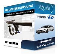 AUTO-HAK Anhängerkupplung abnehmbar Kugelstange von unten gesteckt - HYUNDAI i30 Kombi