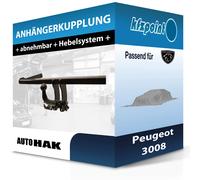 Für 3008 III Typ KA / KB / KC (Auto Hak) Anhängerkupplung horizontal abnehmbar