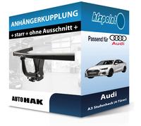 AUTO-HAK Anhängerkupplung starr mit angeschraubtem Kugelkopf - AUDI A3 Sportback