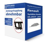 Für Renault Symbioz Kombi (Auto Hak) Anhängerkupplung horizontal abnehmbar neu