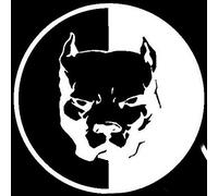 Auto Heckscheiben Aufkleber,Asudaro Auto Warnaufkleber Reflektierende Autoaufkleber Bulldog Motorrad Auto Styling Aufkleber Lustige Nette 3D Auto Dekorative Aufkleber Wasserdichte,Schwarz