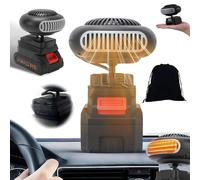 Auto-Heizlüfter,tragbarer Auto-Windschutzscheiben-Entfroster 1500 mAh Akku und Batterieladegerät,Raumheizung für kleine Fahrzeuge,Auto-Windschutzscheiben-Defogger (Keine Batterie)